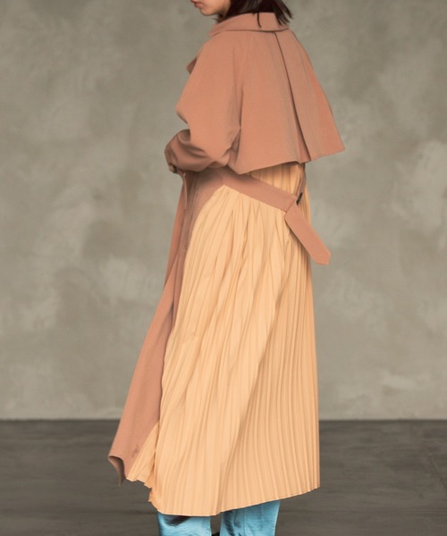 Aunt Marie's(アントマリーズ)の「AUNT MARIE'S バックプリーツトレンチコート(トレンチコート・レディース・ベージュ/ナチュラル・FREE)」の13枚目の写真