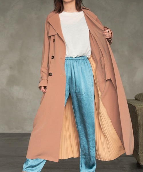 Aunt Marie's(アントマリーズ)の「AUNT MARIE'S バックプリーツトレンチコート(トレンチコート・レディース・ベージュ/ナチュラル・FREE)」の10枚目の写真