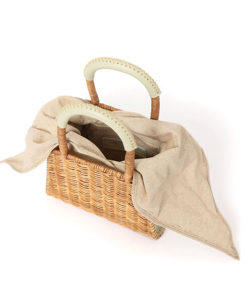 SHIPS（シップス）の「【SHIPS別注】BAGMATI:バスケット S◆（かごバッグ・レディース・アイボリー/ブラック・ONE SIZE）」の6枚目の写真