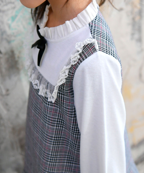 Bee des Bee（ビーデスビー）の「長袖ワンピース（ワンピース・キッズ・グレー・110cm/100cm/120cm/140cm/150cm）」の6枚目の写真