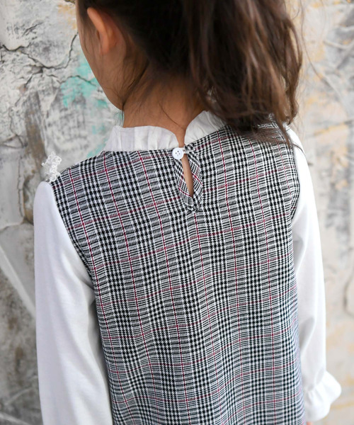 Bee des Bee（ビーデスビー）の「長袖ワンピース（ワンピース・キッズ・グレー・110cm/100cm/120cm/140cm/150cm）」の7枚目の写真