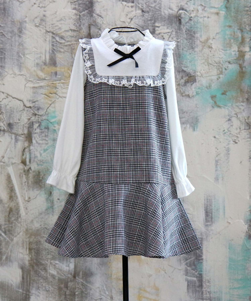 Bee des Bee（ビーデスビー）の「長袖ワンピース（ワンピース・キッズ・グレー・110cm/100cm/120cm/140cm/150cm）」の8枚目の写真