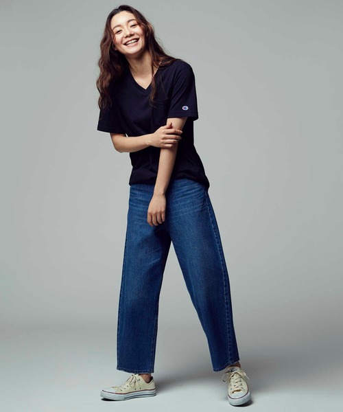 Champion（チャンピオン）の「【Champion】USAコットン無地VネックポケットＴシャツ（Tシャツ/カットソー・メンズ・ブラック/ホワイト/ネイビー・S/XL/L/M）」の15枚目の写真