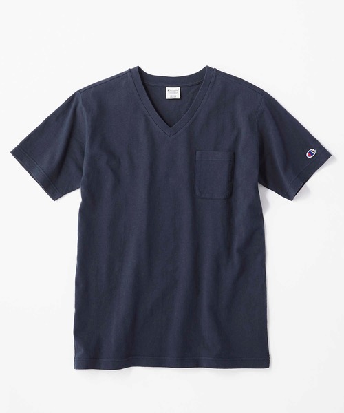Champion（チャンピオン）の「【Champion】USAコットン無地VネックポケットＴシャツ（Tシャツ/カットソー・メンズ・ブラック/ホワイト/ネイビー・S/XL/L/M）」の21枚目の写真