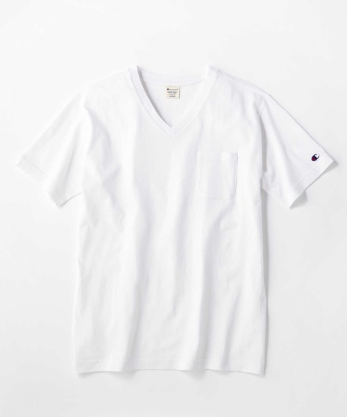 Champion（チャンピオン）の「【Champion】USAコットン無地VネックポケットＴシャツ（Tシャツ/カットソー・メンズ・ブラック/ホワイト/ネイビー・S/XL/L/M）」の22枚目の写真