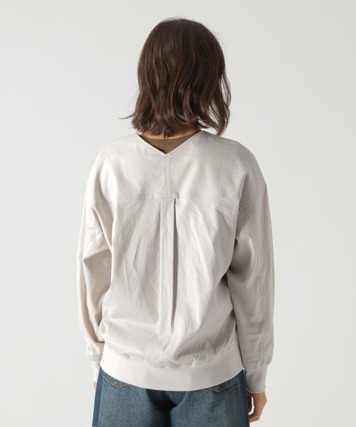 BAYFLOW(ベイフロー)の「リネンZIPブルゾン(ブルゾン・レディース・ライトブルー/カーキ/ベージュ・SMALL/MEDIUM)」の17枚目の写真