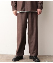 JUNRED | 【セットアップ可能】グレンチェックワイドストレートパンツ(スラックス)