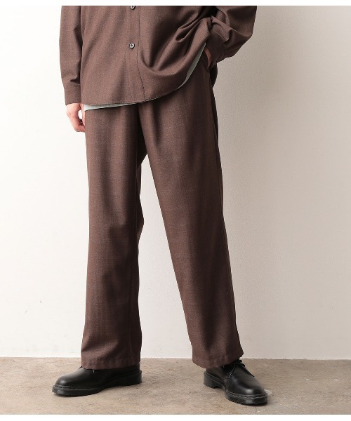 JUNRED(ジュンレッド)の「【セットアップ可能】グレンチェックワイドストレートパンツ(スラックス・メンズ・チャコールグレー/ダークブラウン・S/M/L)」の17枚目の写真