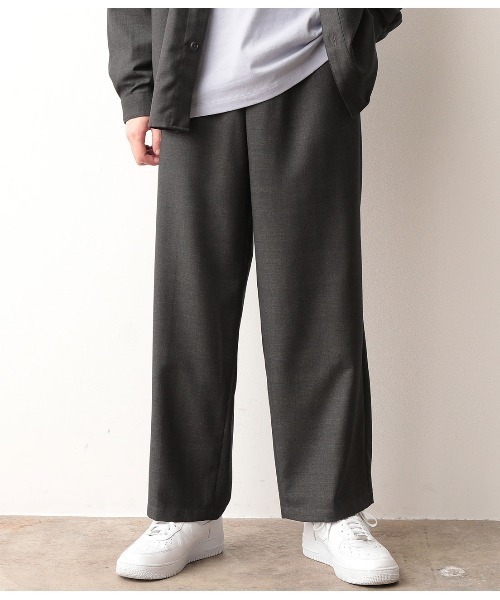 JUNRED(ジュンレッド)の「【セットアップ可能】グレンチェックワイドストレートパンツ(スラックス・メンズ・チャコールグレー/ダークブラウン・S/M/L)」の18枚目の写真