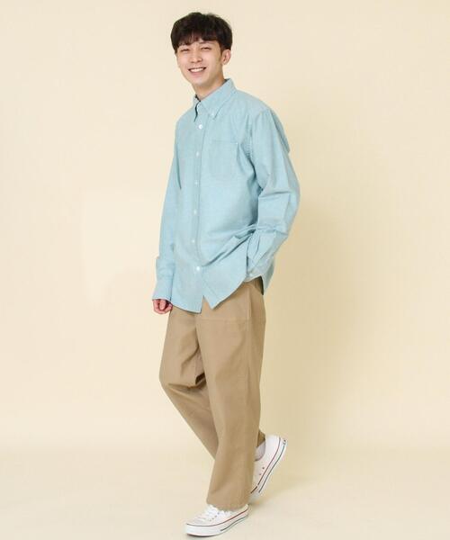 coen(コーエン)の「テキサスコットンオックスフォードボタンダウンシャツ#(シャツ/ブラウス・メンズ・ケリー/コバルトブルー/グレー/ホワイト・X-LARGE/LARGE/SMALL/MEDIUM)」の16枚目の写真