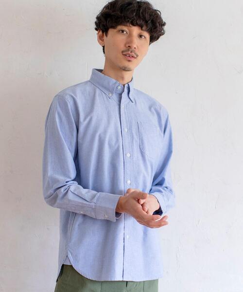 coen(コーエン)の「テキサスコットンオックスフォードボタンダウンシャツ#(シャツ/ブラウス・メンズ・ケリー/コバルトブルー/グレー/ホワイト・X-LARGE/LARGE/SMALL/MEDIUM)」の15枚目の写真