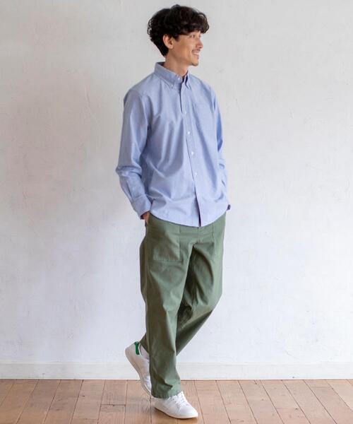 coen(コーエン)の「テキサスコットンオックスフォードボタンダウンシャツ#(シャツ/ブラウス・メンズ・ケリー/コバルトブルー/グレー/ホワイト・X-LARGE/LARGE/SMALL/MEDIUM)」の14枚目の写真