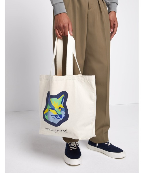 Maison Kitsune（メゾンキツネ）の「TOTE BAG NEON FOX HEAD（トート