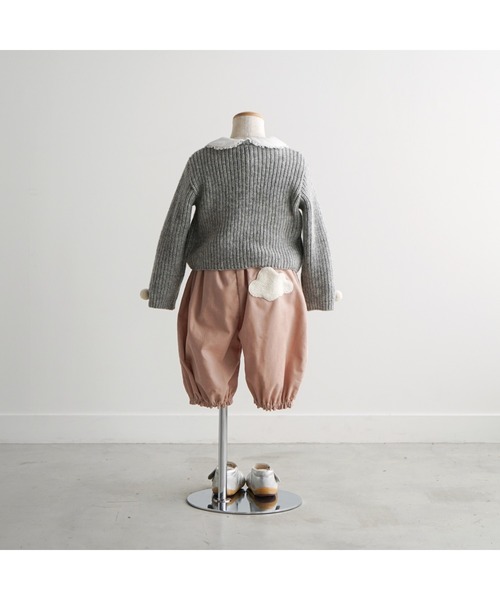 10mois（ディモワ）の「【10mois(ディモワ)】雲ポケットバルーンパンツ（その他ベビーウェア・キッズ・スモークピンク/チャコール・80-90cm/70-80cm）」の4枚目の写真