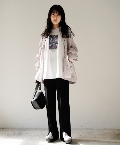 PAGEBOY（ページボーイ）の「クリアミリタリージャケット（ミリタリージャケット・レディース・ブラック/オリーブ/グレイッシュベージュ・FREE）」の12枚目の写真