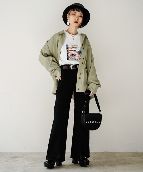 PAGEBOY（ページボーイ）の「クリアミリタリージャケット（ミリタリージャケット・レディース・ブラック/オリーブ/グレイッシュベージュ・FREE）」の15枚目の写真