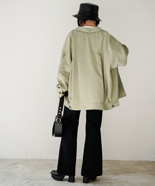 PAGEBOY（ページボーイ）の「クリアミリタリージャケット（ミリタリージャケット・レディース・ブラック/オリーブ/グレイッシュベージュ・FREE）」の17枚目の写真