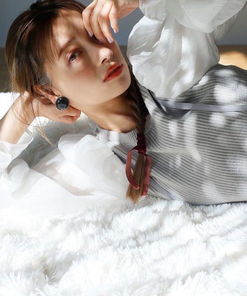 one after another NICE CLAUP（ワンアフターアナザーナイスクラップ）の「サスペンダー付きワイドパンツ（その他パンツ・レディース・ブラック/サックスブルー/アイボリー/モカ/ベージュ系その他・SMALL/MEDIUM）」の17枚目の写真