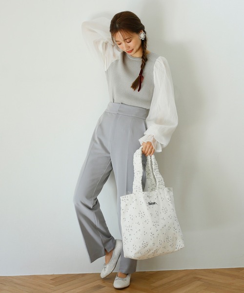 one after another NICE CLAUP（ワンアフターアナザーナイスクラップ）の「サスペンダー付きワイドパンツ（その他パンツ・レディース・ブラック/サックスブルー/アイボリー/モカ/ベージュ系その他・SMALL/MEDIUM）」の20枚目の写真