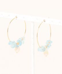 【SPICY COLORS】誕生石のフープピアス【16kgp】