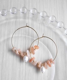 【SPICY COLORS】誕生石のフープピアス【16kgp】