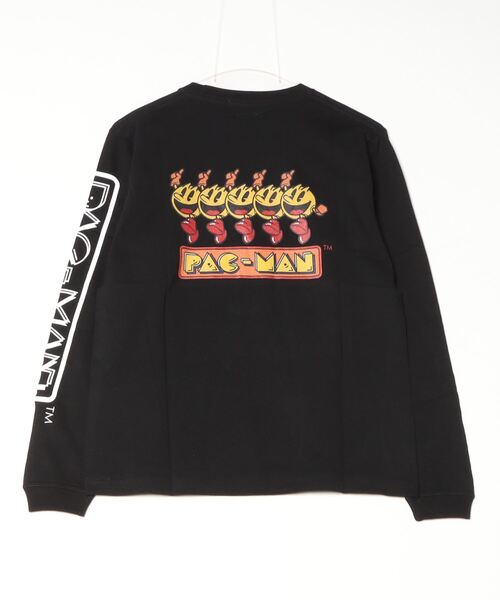 MEDICOM TOY LIFE ENTERTAINMENT(メディコムトイライフエンターテイメント)の「MLE L/S TEE "PAC-MAN"(Tシャツ/カットソー・メンズ・ホワイト/ブラック・LARGE/X-LARGE/MEDIUM/SMALL)」の3枚目の写真