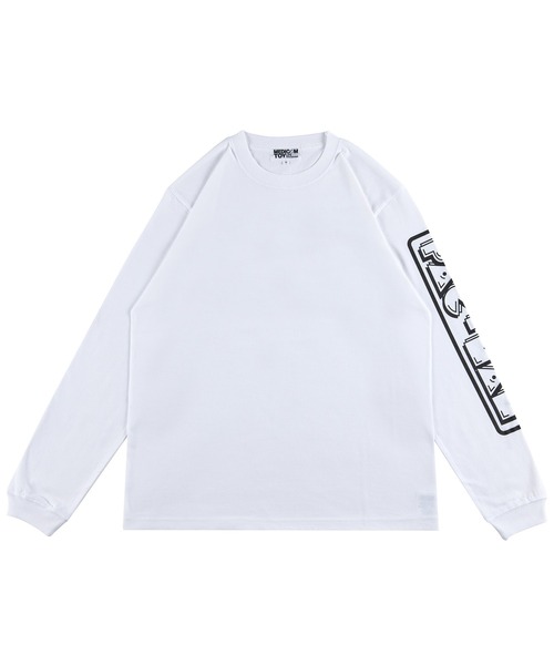 MEDICOM TOY LIFE ENTERTAINMENT(メディコムトイライフエンターテイメント)の「MLE L/S TEE "PAC-MAN"(Tシャツ/カットソー・メンズ・ホワイト/ブラック・LARGE/X-LARGE/MEDIUM/SMALL)」の6枚目の写真