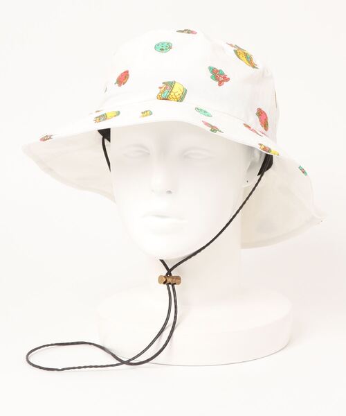 チチカカ（チチカカ）の「スキップ刺繍アドベンチャーハット（ハット・レディース・ホワイト/カーキ・FREE）」の15枚目の写真