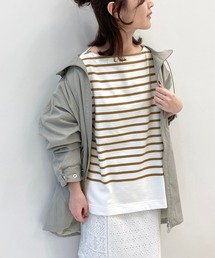 【TRADITIONAL WETHERWEAR】SLOBE別注 ボーダーロングカットソー【手洗い可】◆