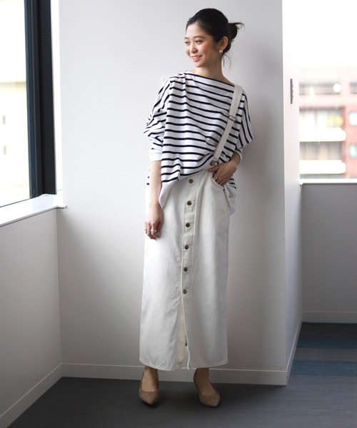 IENA - TRADITIONAL WEATHERWEAR】別注 ボーダーロングカットソー IENA - TRADITIONAL WEATHERWEAR】別注 ボーダーロング
