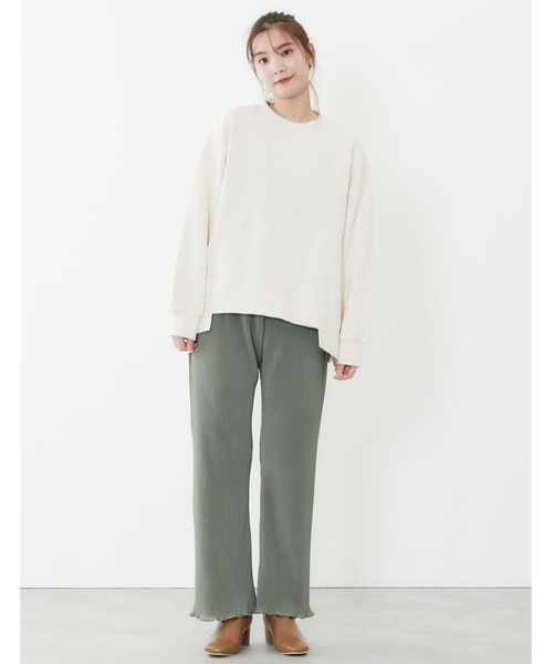 POU DOU DOU(プードゥドゥ)の「プリーツイージーパンツ(その他パンツ・レディース・ブラック/ライトベージュ/ライトブルー/カーキ・3)」の13枚目の写真