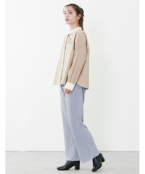 POU DOU DOU(プードゥドゥ)の「プリーツイージーパンツ(その他パンツ・レディース・ブラック/ライトベージュ/ライトブルー/カーキ・3)」の15枚目の写真