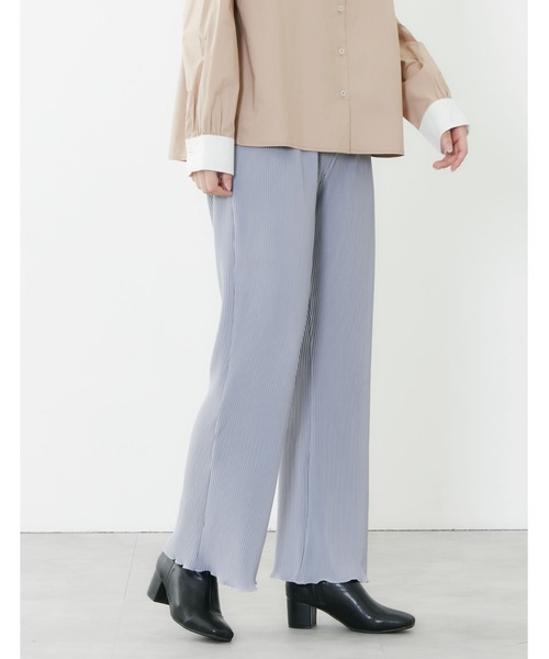 POU DOU DOU(プードゥドゥ)の「プリーツイージーパンツ(その他パンツ・レディース・ブラック/ライトベージュ/ライトブルー/カーキ・3)」の14枚目の写真