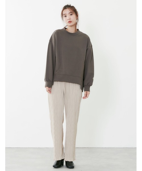 POU DOU DOU(プードゥドゥ)の「プリーツイージーパンツ(その他パンツ・レディース・ブラック/ライトベージュ/ライトブルー/カーキ・3)」の11枚目の写真