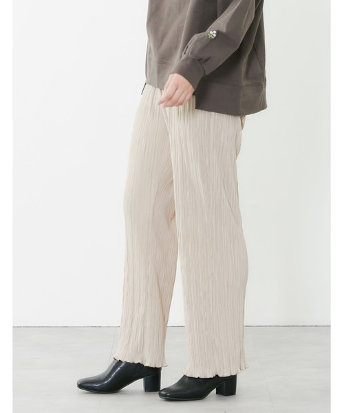 POU DOU DOU(プードゥドゥ)の「プリーツイージーパンツ(その他パンツ・レディース・ブラック/ライトベージュ/ライトブルー/カーキ・3)」の16枚目の写真