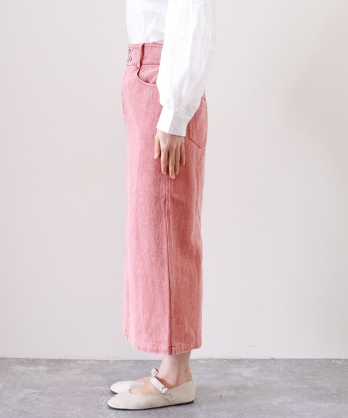 archives（アルシーヴ）の「ハイウエストカラーミディ丈スカート（スカート・レディース・ネイビー/オレンジ/アイボリー/ブラック・MEDIUM）」の16枚目の写真