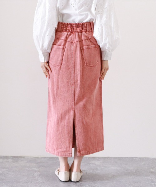 archives（アルシーヴ）の「ハイウエストカラーミディ丈スカート（スカート・レディース・ネイビー/オレンジ/アイボリー/ブラック・MEDIUM）」の17枚目の写真