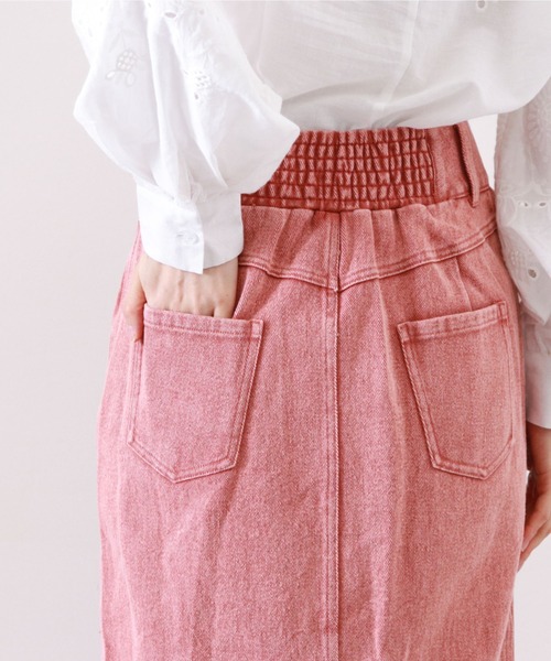 archives（アルシーヴ）の「ハイウエストカラーミディ丈スカート（スカート・レディース・ネイビー/オレンジ/アイボリー/ブラック・MEDIUM）」の21枚目の写真