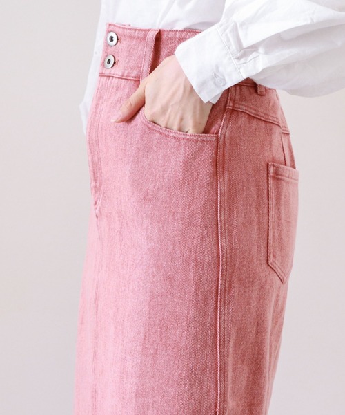 archives（アルシーヴ）の「ハイウエストカラーミディ丈スカート（スカート・レディース・ネイビー/オレンジ/アイボリー/ブラック・MEDIUM）」の20枚目の写真