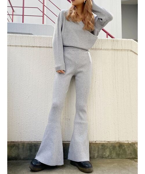 GYDA(ジェイダ)の「2WAYカシュクールリブKT TOPS(ニット/セーター・レディース・グレー/ベージュ/ブラック・FREE)」の12枚目の写真