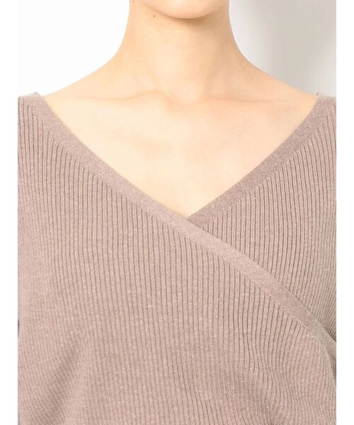 GYDA(ジェイダ)の「2WAYカシュクールリブKT TOPS(ニット/セーター・レディース・グレー/ベージュ/ブラック・FREE)」の20枚目の写真