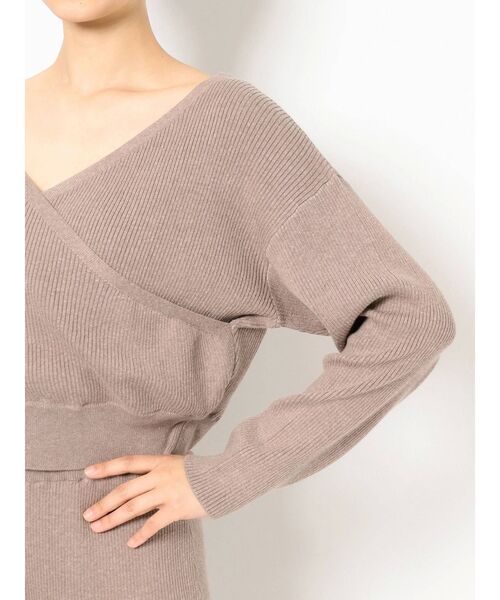 GYDA(ジェイダ)の「2WAYカシュクールリブKT TOPS(ニット/セーター・レディース・グレー/ベージュ/ブラック・FREE)」の21枚目の写真