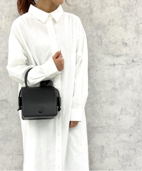 apres jour mignon(アプレジュールミニョン)の「【apresjour mignon×ARIAZ】スクエアショルダーバッグ(ショルダーバッグ・レディース・ベージュ/キャメル/ブラック/マスタード・ONESIZE)」の5枚目の写真