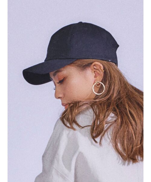 RESEXXY（リゼクシー）の「【IS】コットンキャップ（キャップ・レディース・ブラック/ベージュ・FREE）」の2枚目の写真