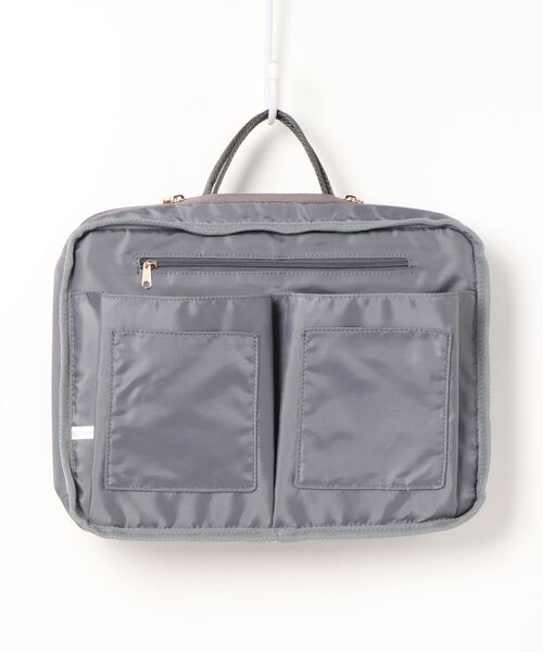 cache cache(カシュ カシュ)の「カシュカシュ cachecache / リバーシブルバッグインバッグL(クラッチバッグ・レディース・ブラック/オレンジ/アイボリー/ベージュ系その他/その他/ホワイト×ブラック・FREE)」の10枚目の写真