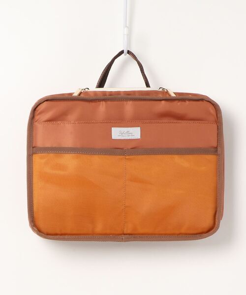 cache cache(カシュ カシュ)の「カシュカシュ cachecache / リバーシブルバッグインバッグL(クラッチバッグ・レディース・ブラック/オレンジ/アイボリー/ベージュ系その他/その他/ホワイト×ブラック・FREE)」の13枚目の写真