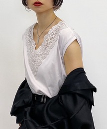 PAGEBOY | レーススカラッププルオーバー(Tシャツ/カットソー)