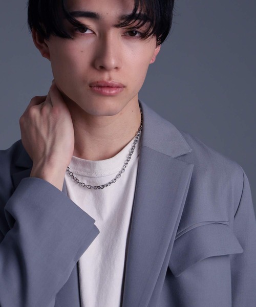 LION HEART（ライオンハート）の「【限定展開】“LH-1”ボリュームチェーンネックレス/サージカルステンレス（金属アレルギー対応）【LION HEART / ライオンハート】（ネックレス・メンズ・ブラック/シルバー/シルバー系その他/シルバー系その他2・50cm/60cm）」の9枚目の写真