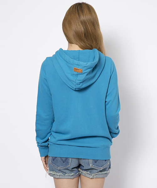 X-girl(エックスガール)の「【Seventeen3月号掲載】VARIOUS SWEAT ZIP HOODIE(パーカー・レディース・ブラック/アッシュ/ピンク/イエロー/ブルー/ネイビー・2/1)」の9枚目の写真