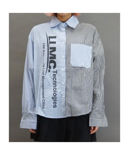 VIBGYOR（ヴィブジョー）の「【Re:one】STRIPE COLOR SCHEME SHIRT(MA)（シャツ/ブラウス・レディース・ブルー・ONE SIZE）」の8枚目の写真